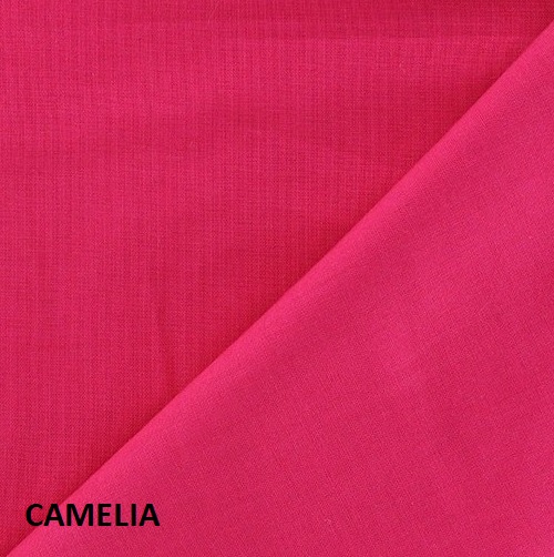 tissu coton camelia