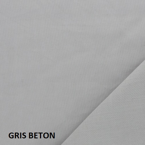 tissu coton gris